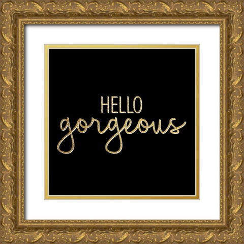 Agate Leopard 2 Gold Ornate Wood Framed Art Print with Double Matting by Allen, Kimberly