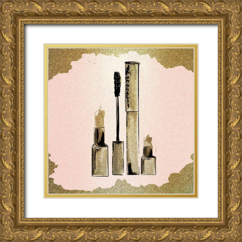 Just a Girl 3 v3 Gold Ornate Wood Framed Art Print with Double Matting by Allen, Kimberly