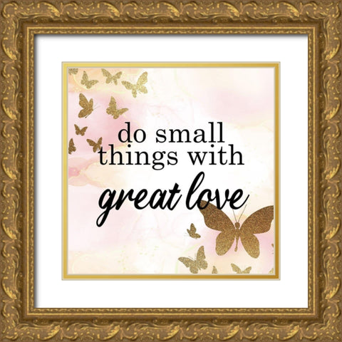 Small Things 2 Gold Ornate Wood Framed Art Print with Double Matting by Allen, Kimberly