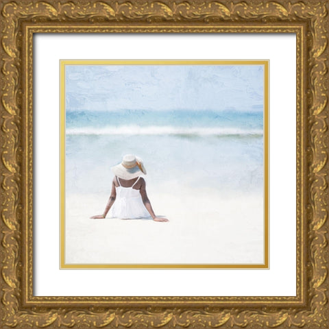 Serenity Time Gold Ornate Wood Framed Art Print with Double Matting by Allen, Kimberly