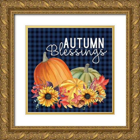 In the Fall 6 Gold Ornate Wood Framed Art Print with Double Matting by Allen, Kimberly