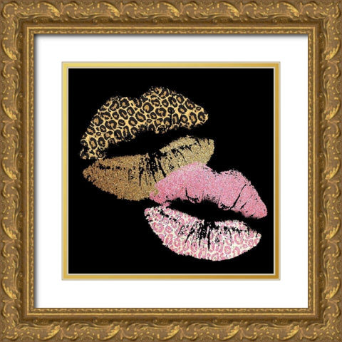 Beautiful Leopard 2 Gold Ornate Wood Framed Art Print with Double Matting by Allen, Kimberly