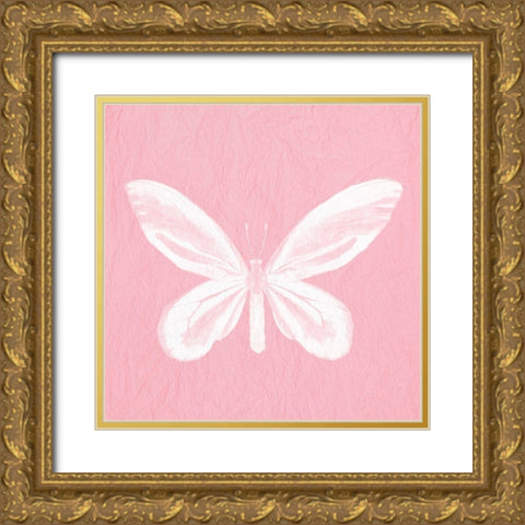 Butterfly Soar 3 Gold Ornate Wood Framed Art Print with Double Matting by Allen, Kimberly