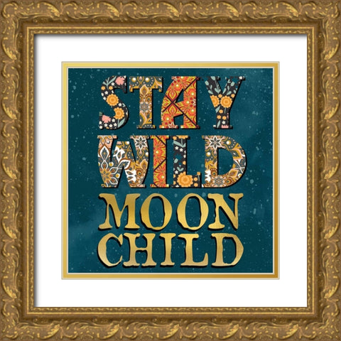 Moon Child 2 Gold Ornate Wood Framed Art Print with Double Matting by Allen, Kimberly