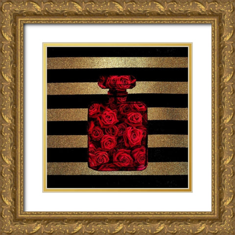 Perfume Roses 1 Gold Ornate Wood Framed Art Print with Double Matting by Allen, Kimberly