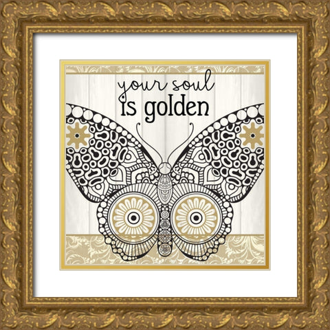 Your Soul 1 Gold Ornate Wood Framed Art Print with Double Matting by Allen, Kimberly