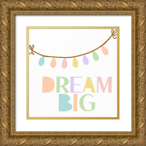 Kind and Brave 2 Gold Ornate Wood Framed Art Print with Double Matting by Allen, Kimberly