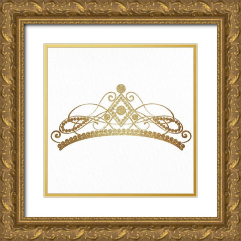 Princess Parking 2 Gold Ornate Wood Framed Art Print with Double Matting by Allen, Kimberly