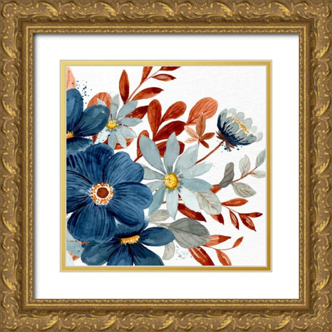 Wildflower View 1 Gold Ornate Wood Framed Art Print with Double Matting by Allen, Kimberly