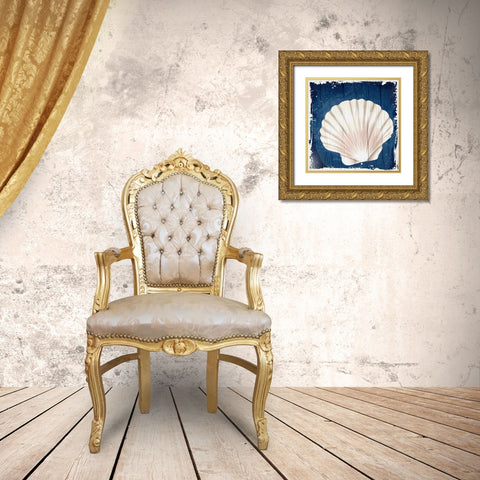 Coastal Shells 2 Gold Ornate Wood Framed Art Print with Double Matting by Allen, Kimberly