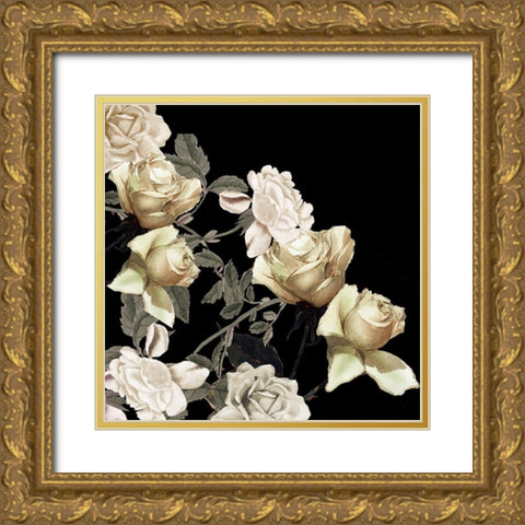 Elegance 1 Gold Ornate Wood Framed Art Print with Double Matting by Allen, Kimberly