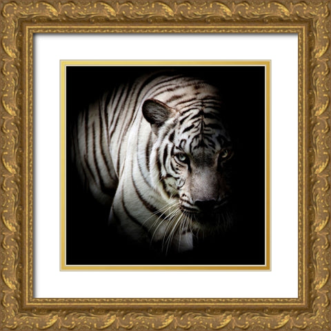 Who Arms Me Gold Ornate Wood Framed Art Print with Double Matting by Allen, Kimberly