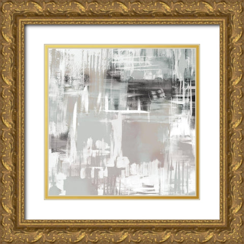 Abstract Space 2 Gold Ornate Wood Framed Art Print with Double Matting by Allen, Kimberly