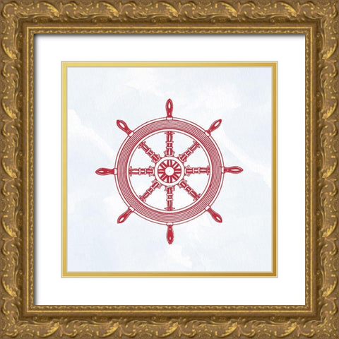 My Anchor 3 Gold Ornate Wood Framed Art Print with Double Matting by Allen, Kimberly
