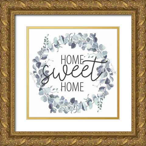 Sweet Home Gold Ornate Wood Framed Art Print with Double Matting by Allen, Kimberly