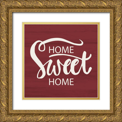 Home Gold Ornate Wood Framed Art Print with Double Matting by Allen, Kimberly