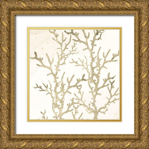 Sand Coral 1 Gold Ornate Wood Framed Art Print with Double Matting by Allen, Kimberly