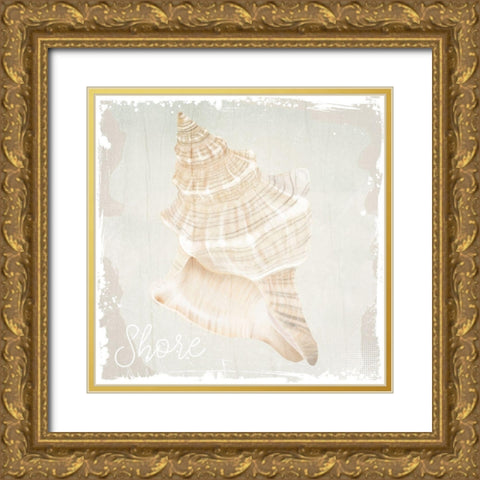 Shore Coast 1 Gold Ornate Wood Framed Art Print with Double Matting by Allen, Kimberly
