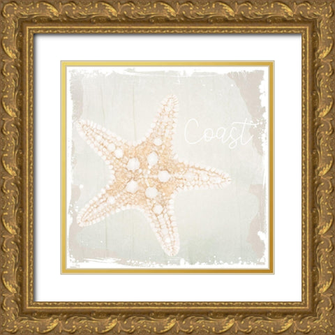 Shore Coast 2 Gold Ornate Wood Framed Art Print with Double Matting by Allen, Kimberly