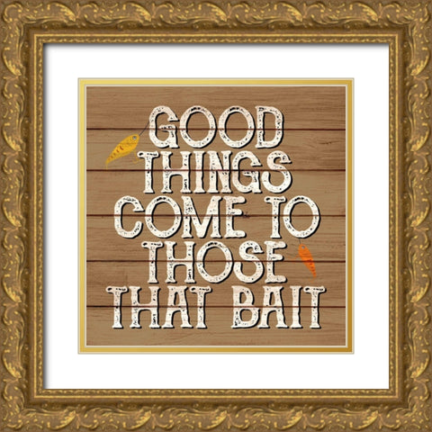 Bait Gold Ornate Wood Framed Art Print with Double Matting by Allen, Kimberly