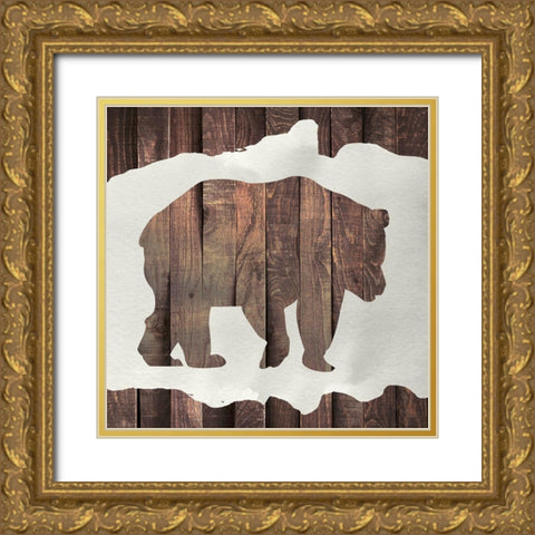 Forest Walk 1 Gold Ornate Wood Framed Art Print with Double Matting by Allen, Kimberly