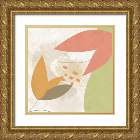 Rattan Organic 2 Gold Ornate Wood Framed Art Print with Double Matting by Allen, Kimberly