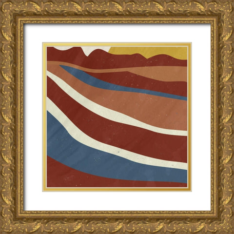 Desert Sun 2 Gold Ornate Wood Framed Art Print with Double Matting by Allen, Kimberly