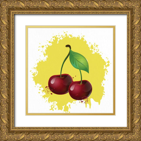 Summer Fruit 2 Gold Ornate Wood Framed Art Print with Double Matting by Allen, Kimberly
