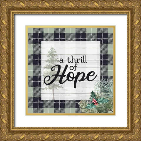 A Thrill of Hope Gold Ornate Wood Framed Art Print with Double Matting by Allen, Kimberly