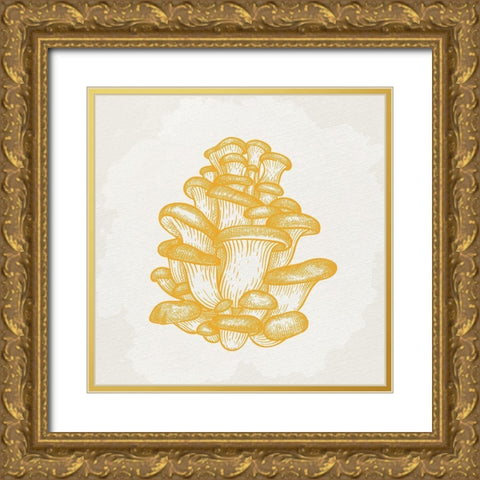 Mushroom Love 2 Gold Ornate Wood Framed Art Print with Double Matting by Allen, Kimberly