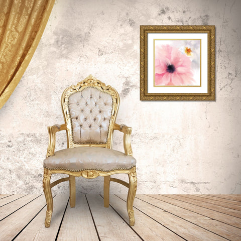 Pink Notes Gold Ornate Wood Framed Art Print with Double Matting by Allen, Kimberly