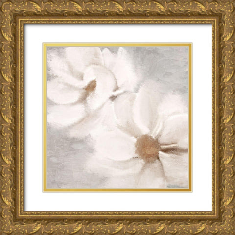 White 2 Gold Ornate Wood Framed Art Print with Double Matting by Allen, Kimberly