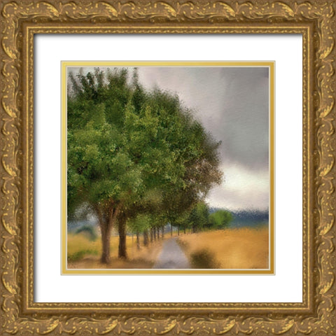 Dusky Sky Gold Ornate Wood Framed Art Print with Double Matting by Allen, Kimberly