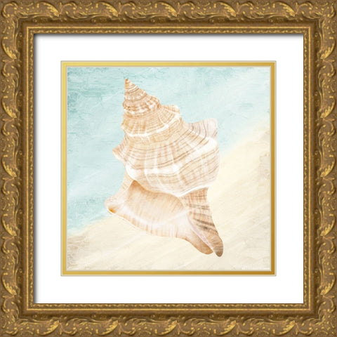 At the Shore 1 Gold Ornate Wood Framed Art Print with Double Matting by Allen, Kimberly
