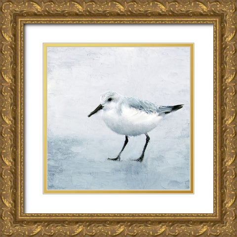 Sandpiper 2 Gold Ornate Wood Framed Art Print with Double Matting by Allen, Kimberly
