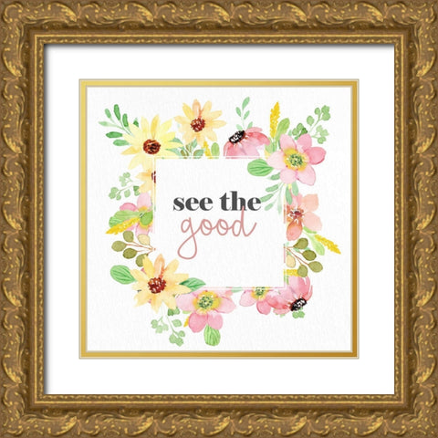 See the Good Gold Ornate Wood Framed Art Print with Double Matting by Allen, Kimberly