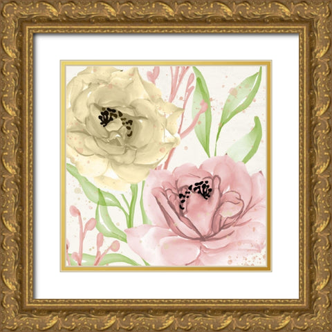 Spring Notes 2 Gold Ornate Wood Framed Art Print with Double Matting by Allen, Kimberly