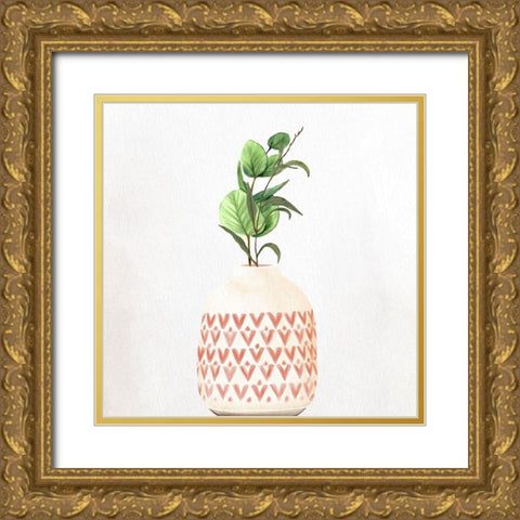 Spring Vase 1 Gold Ornate Wood Framed Art Print with Double Matting by Allen, Kimberly
