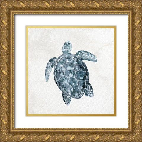 Ocean Life 2 Gold Ornate Wood Framed Art Print with Double Matting by Allen, Kimberly