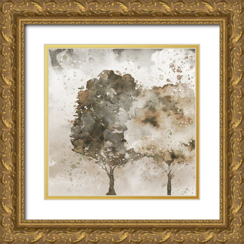 Two Trees Gold Ornate Wood Framed Art Print with Double Matting by Allen, Kimberly