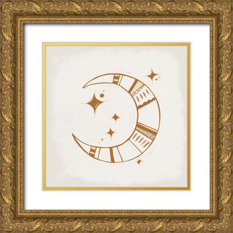 The Moon Gold Ornate Wood Framed Art Print with Double Matting by Allen, Kimberly