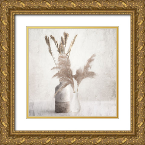 Dried Vases Gold Ornate Wood Framed Art Print with Double Matting by Allen, Kimberly