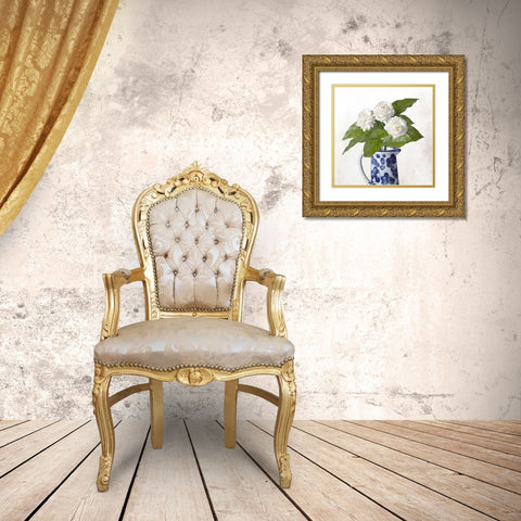 Printed Vase 1 Gold Ornate Wood Framed Art Print with Double Matting by Allen, Kimberly