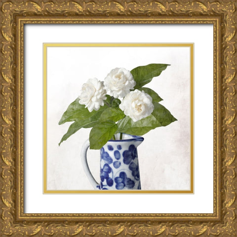 Printed Vase 1 Gold Ornate Wood Framed Art Print with Double Matting by Allen, Kimberly