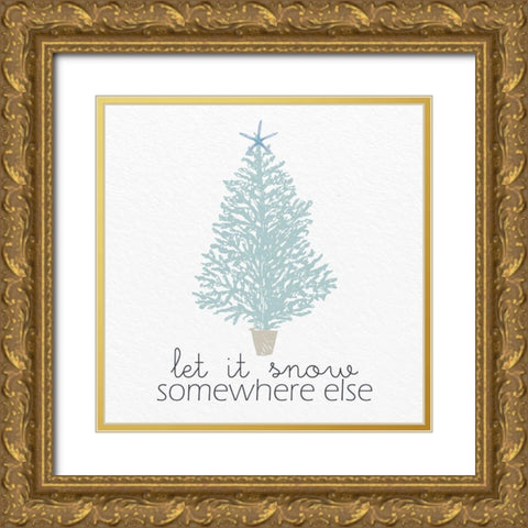Somewhere Else Gold Ornate Wood Framed Art Print with Double Matting by Allen, Kimberly
