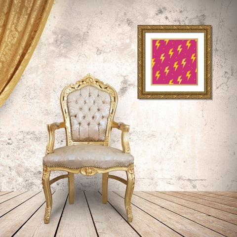 Lighting Pattern Gold Ornate Wood Framed Art Print with Double Matting by Allen, Kimberly