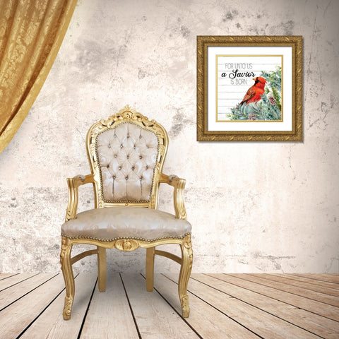 A Saviour Gold Ornate Wood Framed Art Print with Double Matting by Allen, Kimberly