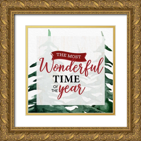 The Most Gold Ornate Wood Framed Art Print with Double Matting by Allen, Kimberly