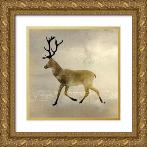 Wildlife Lodge 3 Gold Ornate Wood Framed Art Print with Double Matting by Allen, Kimberly