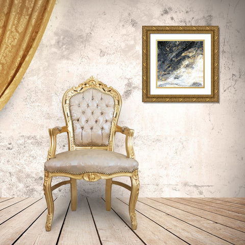 Gold Flecks Mood Gold Ornate Wood Framed Art Print with Double Matting by Allen, Kimberly